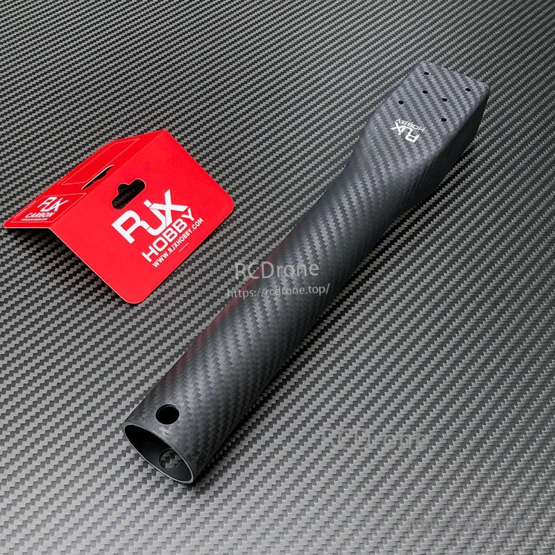 RJXHOBBY carbon fiber UAV multicopter arm tube with pre-drilled mounting holes and RJX logo