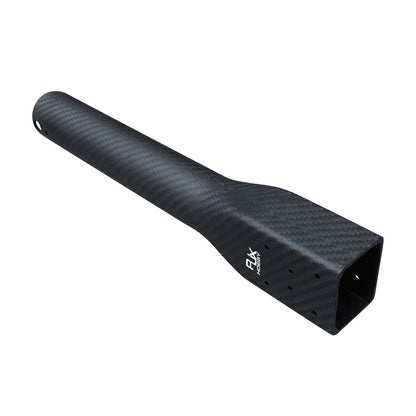 RJXHOBBY 40x36x300mm carbon fiber UAV arm with round D40mm tube transitioning to square mounting end