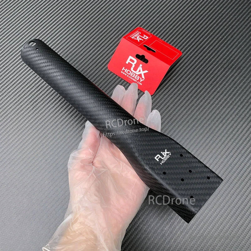 RJXHOBBY 40x36x300mm carbon fiber arm tube for plant protection UAV multicopter, matte black with mounting holes
