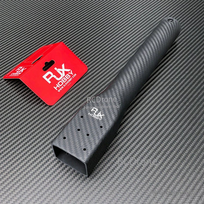 RJXHOBBY carbon fiber UAV multicopter arm with 40mm round tube and flat mounting base with bolt holes