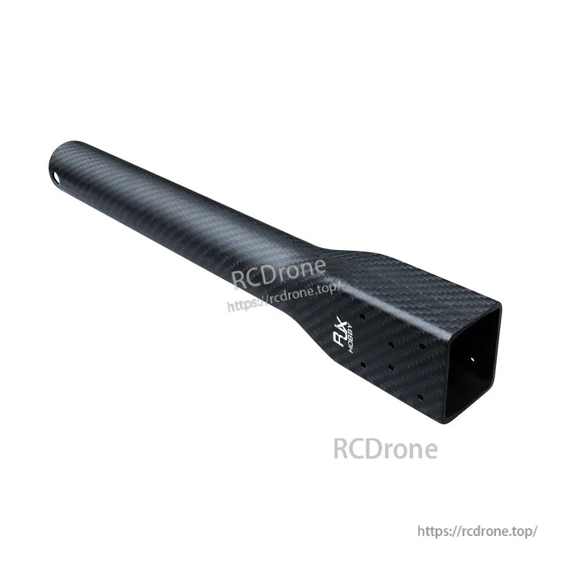 RJXHOBBY carbon fiber UAV multicopter replacement arm tube with square mounting end and bolt holes