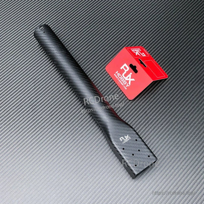 RJX carbon fiber UAV multicopter arm tube with mounting holes and RJX HOBBY branding, 40x36x360mm