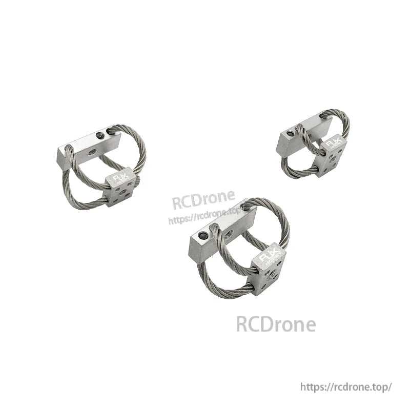 Steel wire rope vibration isolator gimbal dampener with metal mounting blocks for UAV setups