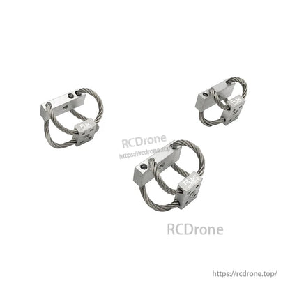 Steel wire rope vibration isolator gimbal dampener with metal mounting blocks for UAV setups