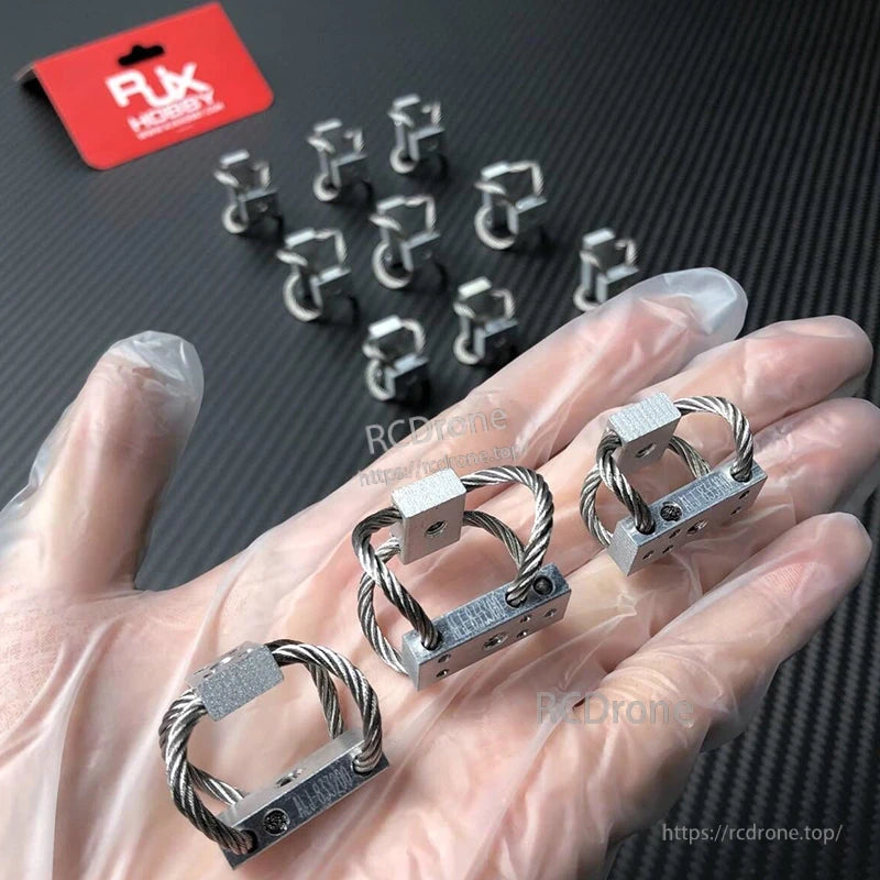 RJXHOBBY M3 steel wire rope gimbal dampeners, anti-vibration shock absorber isolators in hand