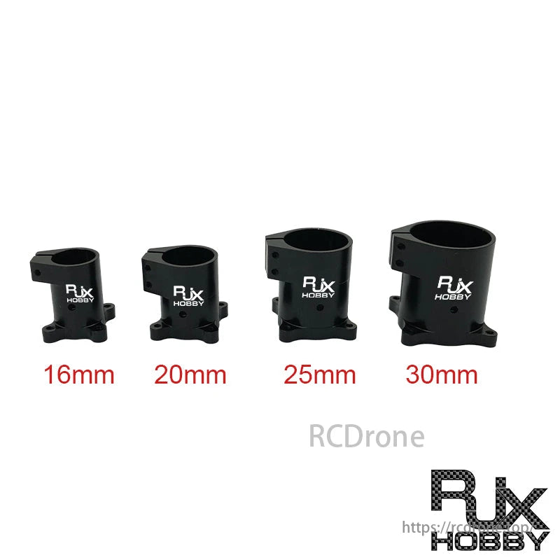RJXHOBBY 90 ° D16 20 25 30 35 40mm Landingsgestel Verticale montage Basismondstuk Drijfstangbevestigingsonderdelen voor RC UAV Drone