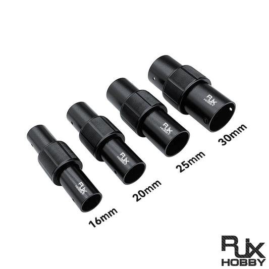 RJXHOBBY aluminum alloy folding arm tube joint connectors for FPV drone arm tubes in 16, 20, 25 and 30mm