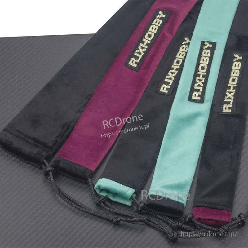 RJXHOBBY Blades and Propeller Protection Cover, RJXHOBBY fabric propeller blade protection covers with drawstring closure, shown in multiple colors