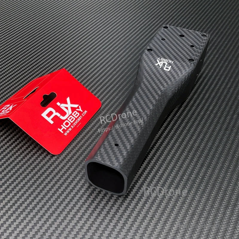 RJXHOBBY octagonal carbon fiber arm for multicopter frames, with matte finish and mounting holes on one end