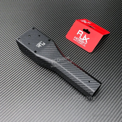 RJXHOBBY carbon fiber octagonal drone arm with pre-drilled mounting holes and RJX logo
