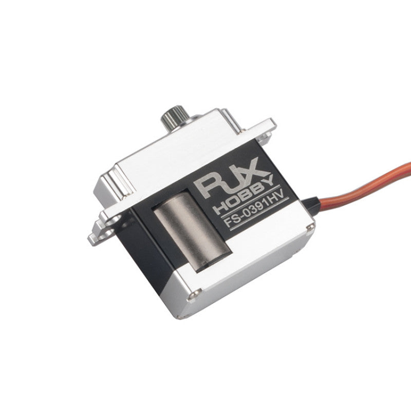 RJXHOBBY FS0391HV Digital HV Mid Servo, RJXHOBBY FS-0391HV digital HV mid servo with aluminum case, output spline and 3-wire lead