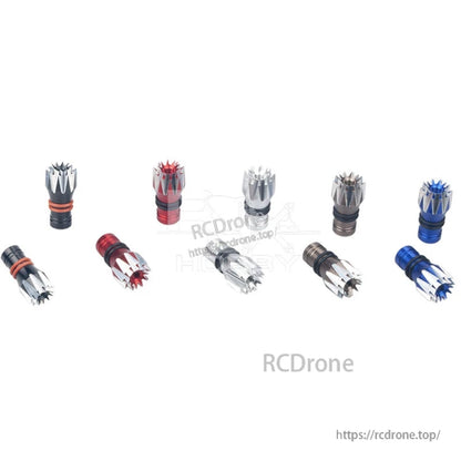 RJXHOBBY M2.5 Lotus Style Transmitter Stick, RJXHOBBY M2.5 lotus-style RC transmitter stick ends in assorted colors with knurled metal grip