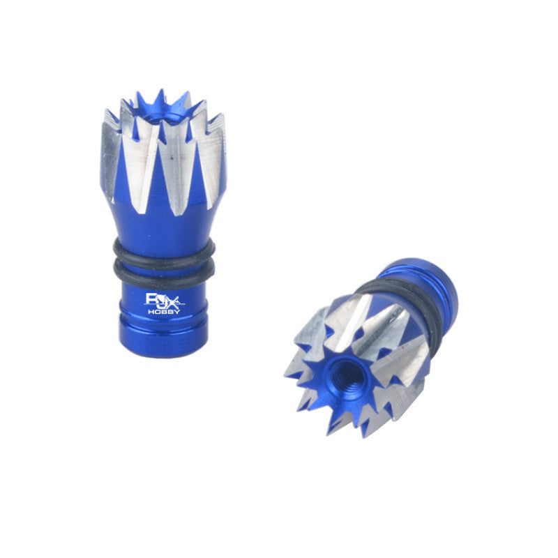 RJXHOBBY M3 Lotus Style Aluminum Gimbal Stick, Blue RJXHOBBY M3 lotus-style aluminum gimbal stick set with crown top and black O-rings