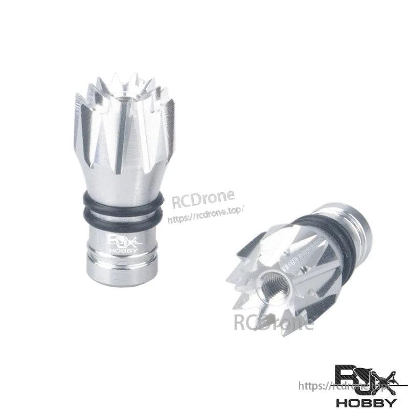 RJXHOBBY M3 Lotus Style Aluminum Gimbal Stick, Silver RJXHOBBY M3 lotus-style aluminum gimbal stick ends with threaded insert and two O-rings
