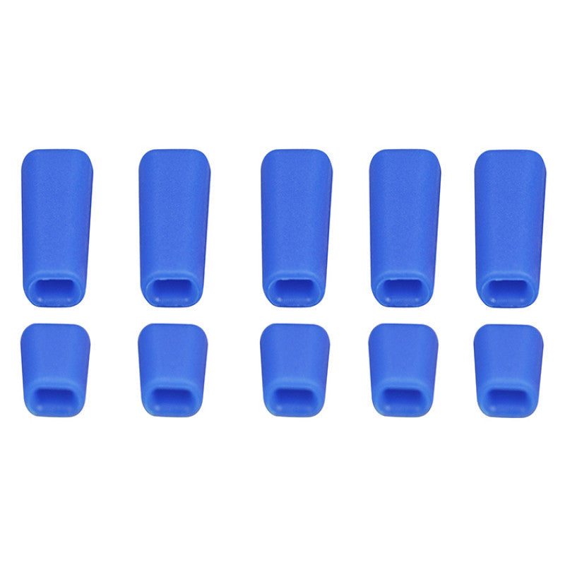 RJXHOBBY Non-Slip Transmitter Switch Cover, Set of 10 blue non-slip transmitter switch covers in two sizes for RC radio toggle switches
