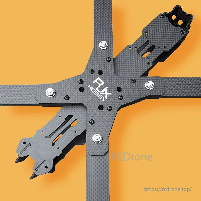 RJXHOBBY Queen Bee 3K Carbon Fiber FPV Drone, NoEnName_Null RJX4012 airframe specifications include composite material, 15inch size, and various parts for assembly.