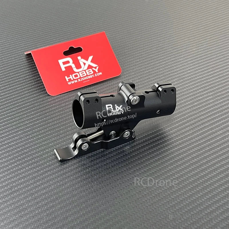 RJXHOBBY black quick-release folding arm clamp joint for plant protection UAV multicopter, metal hinge with latch