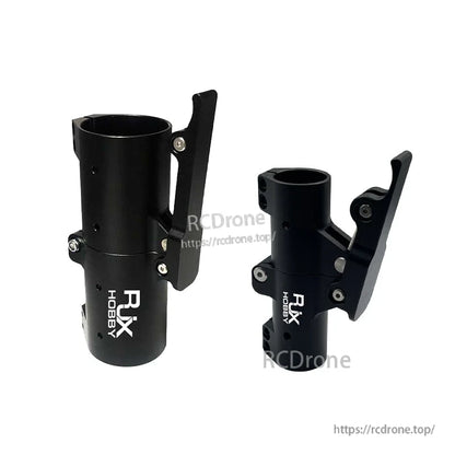 Black RJXHOBBY quick-remove folding arm clamp mount with lever lock for plant protection UAV multicopter