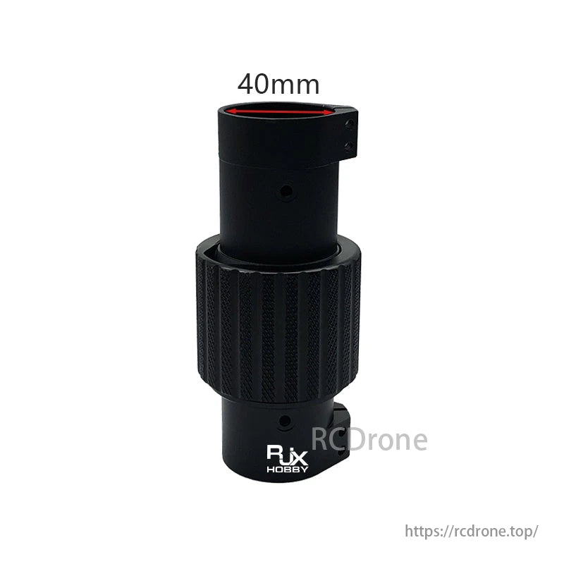 RJXHobby 40 ミリメートル折りたたみドローンアームカーボンチューブコネクタクリップセルフロック折りたたみラック部品 RC 農業 UAV ドローン用