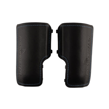 RadioMaster TX16S MK3 side grip set, MAX Edition leather replacement panels with blue stitching