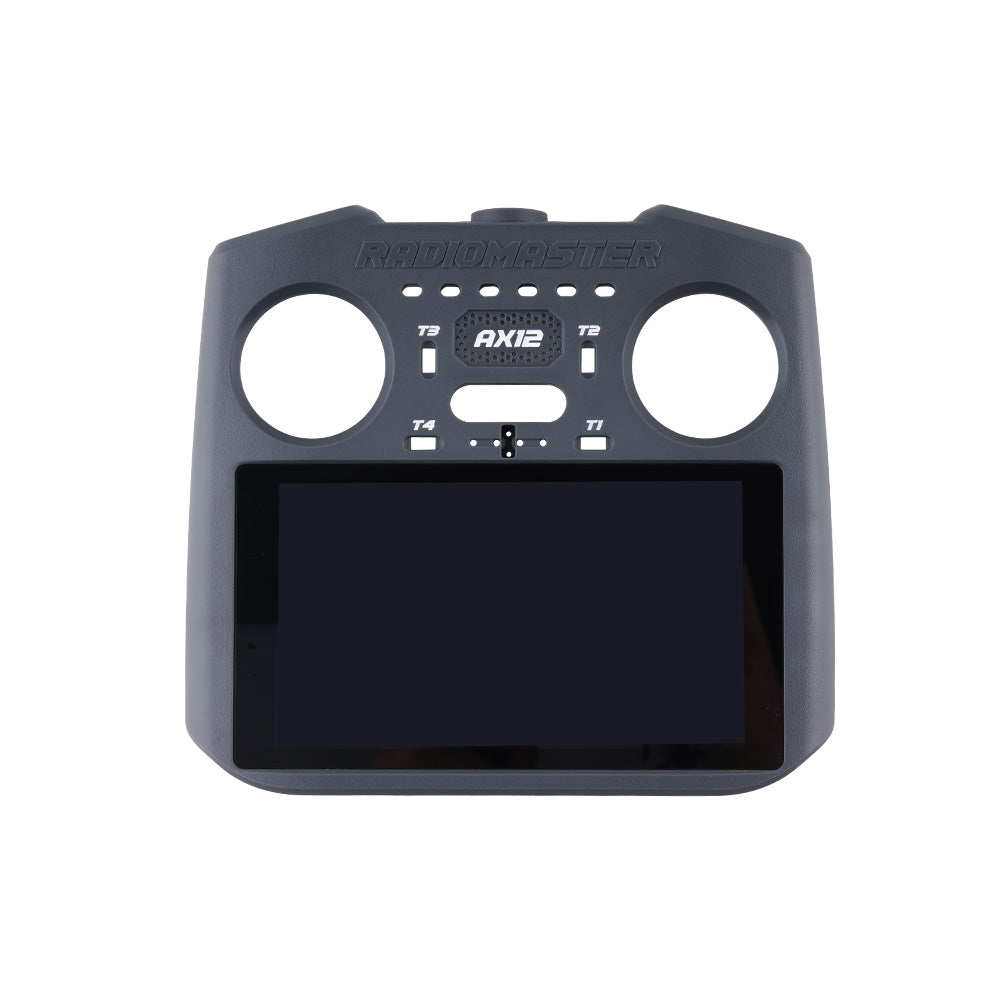 AX12 Front / Rear Case front face with gimbal openings and screen window cutout