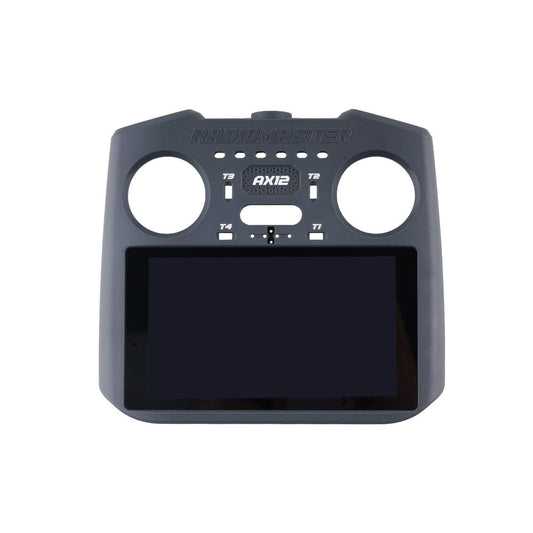 AX12 Front / Rear Case front face with gimbal openings and screen window cutout