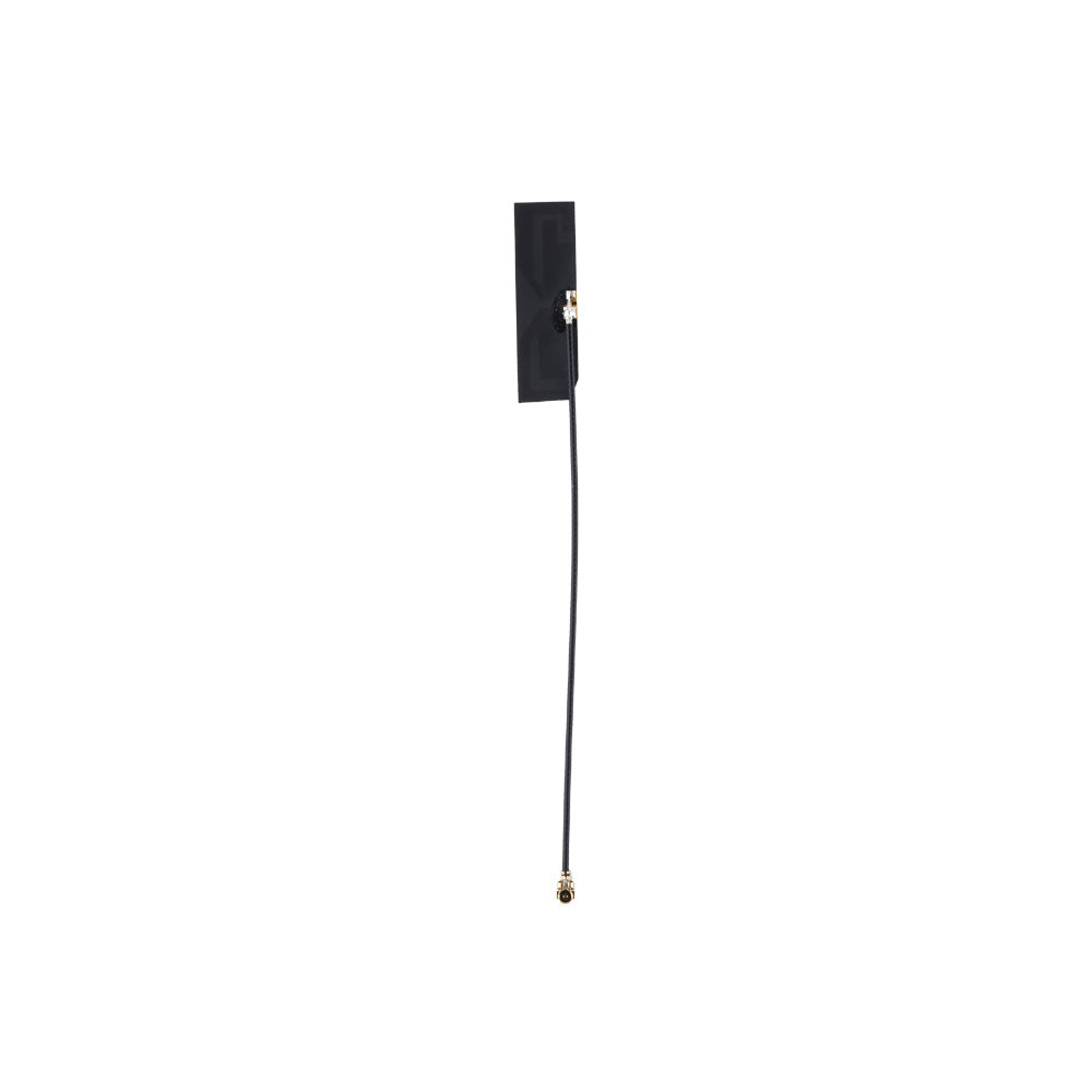 AX12 WiFi antenna with rectangular patch element and coax pigtail cable with threaded RF connector