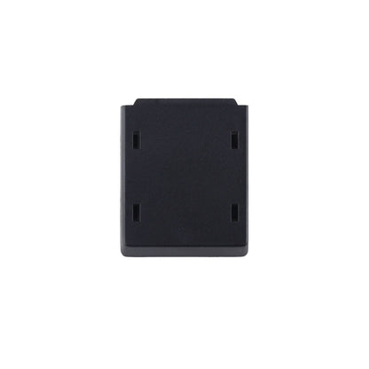AX12 External Module Cover, black rectangular replacement cover with four rectangular latch slots
