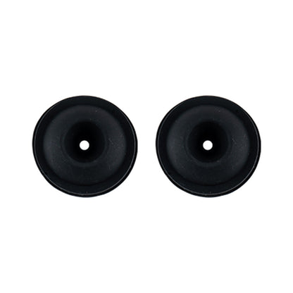 AX12 gimbal dust cover replacement set, two black rubber gimbal dust boots with center hole