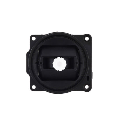 X5.0 Hall-Effect replacement gimbal module, front view with joystick shaft and four mounting holes