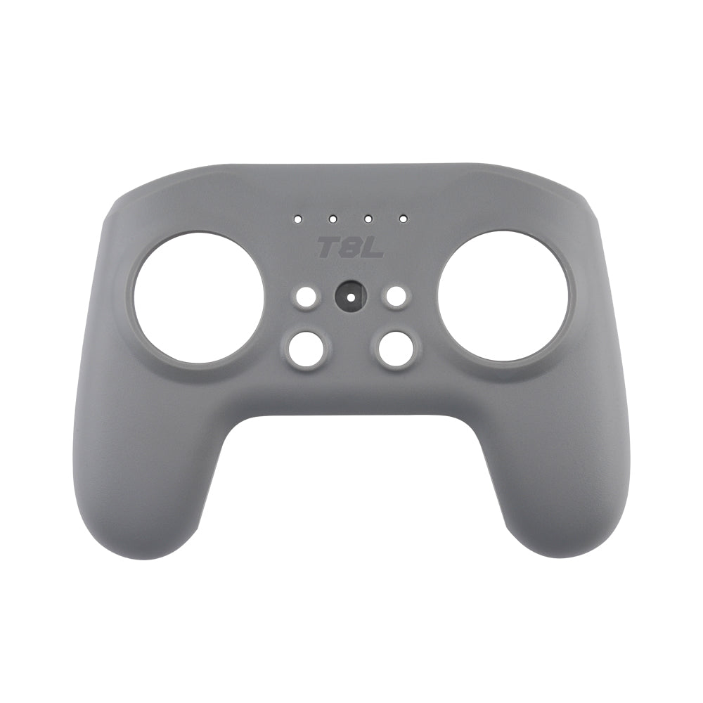T8L Radio front/rear replacement case, gray front shell with gimbal openings and button cutouts