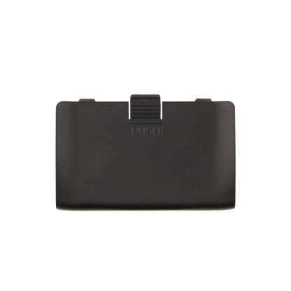 TX15 Radio Battery Cover in black, front view with push-release latch