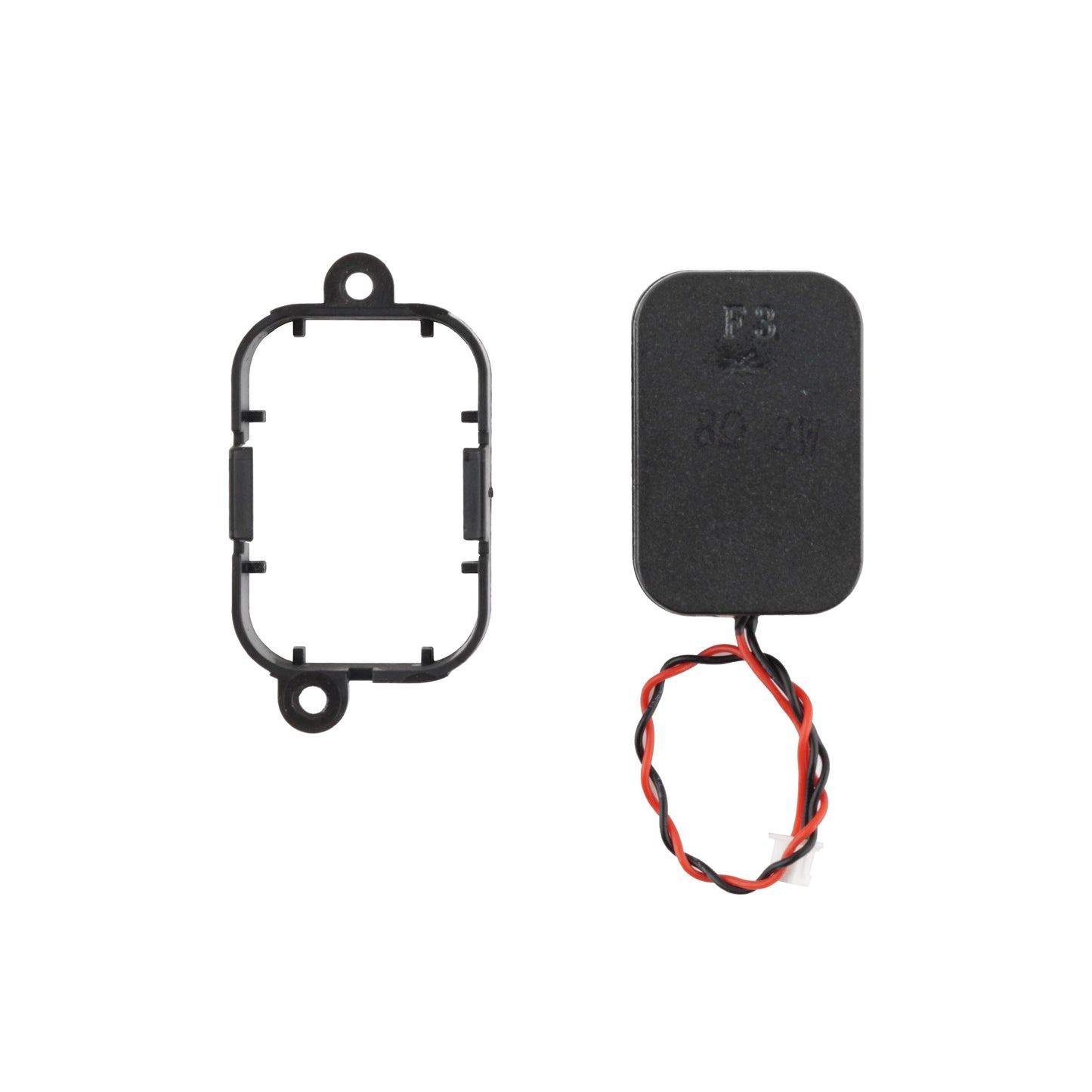 TX15 Radio Speaker replacement module with mounting frame and red/black twisted wire lead