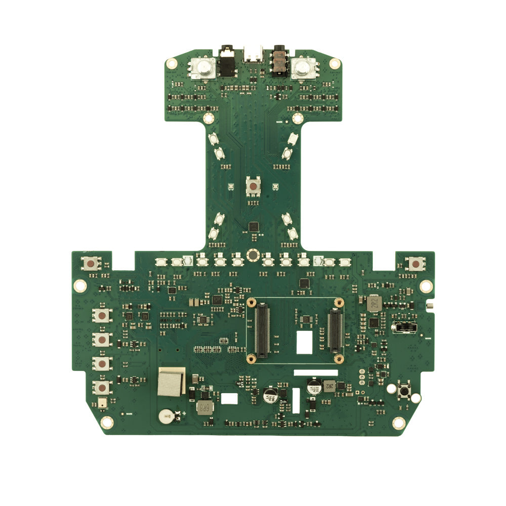TX16S MK3 transmitter replacement motherboard PCA, component side with switches and connectors