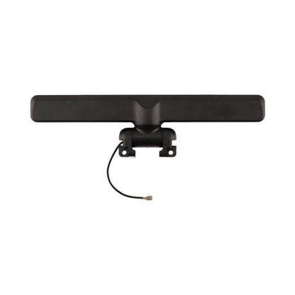 TX16S MK3 Antenna front view, black bar-style antenna with mounting base and coax connector
