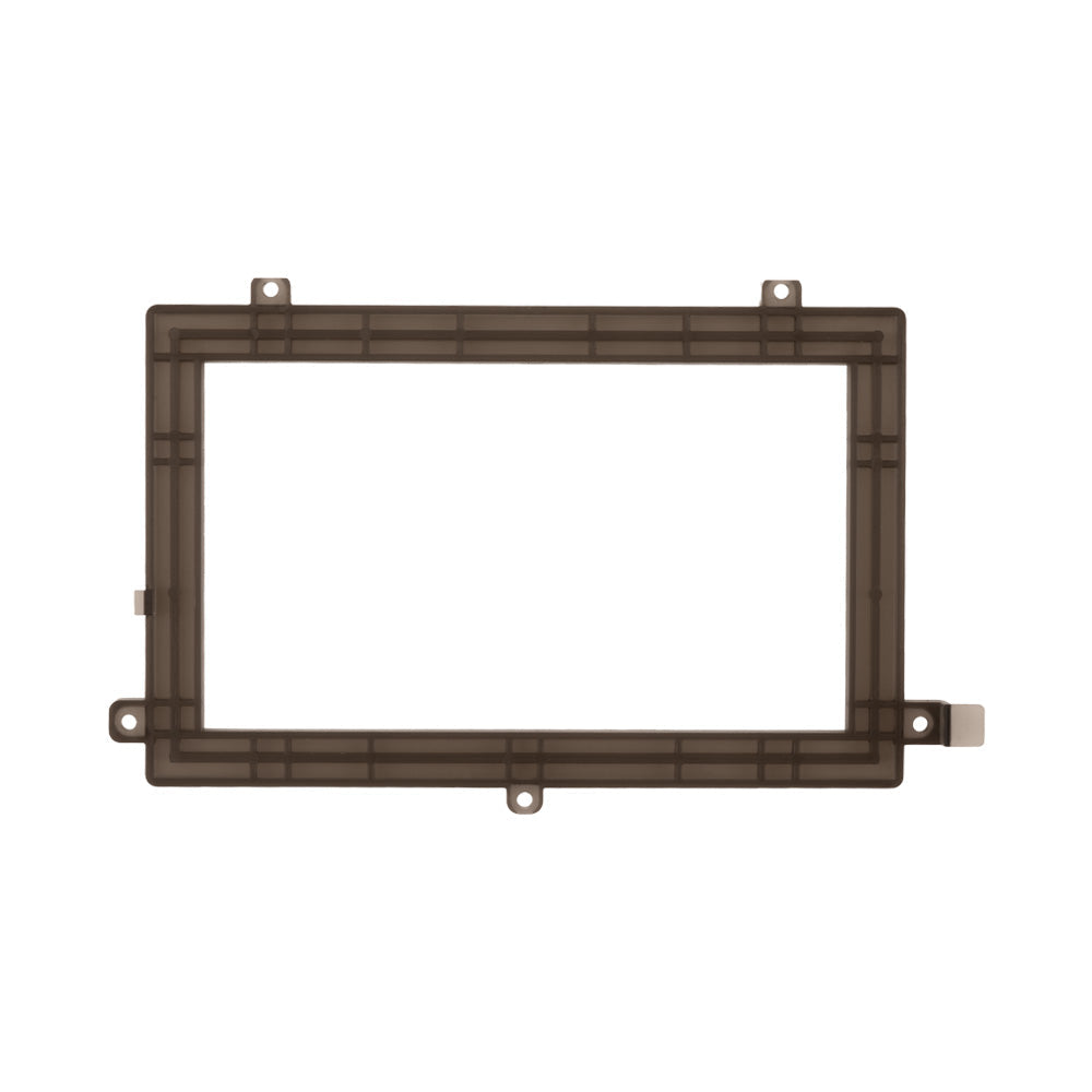 TX16S MK3 screen bracket frame, front view with mounting tabs and rectangular screen opening