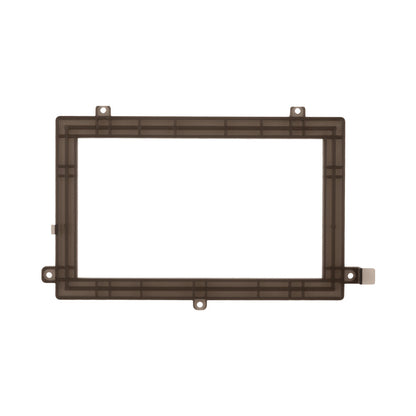 TX16S MK3 screen bracket frame, front view with mounting tabs and rectangular screen opening