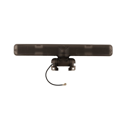 TX16S MK3 antenna rear/underside view with mounting bracket and coax pigtail connector
