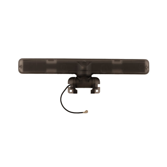 TX16S MK3 antenna rear/underside view with mounting bracket and coax pigtail connector