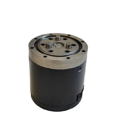 EduLite 05 actuator module motor upright view showing top mounting plate and black cylindrical housing