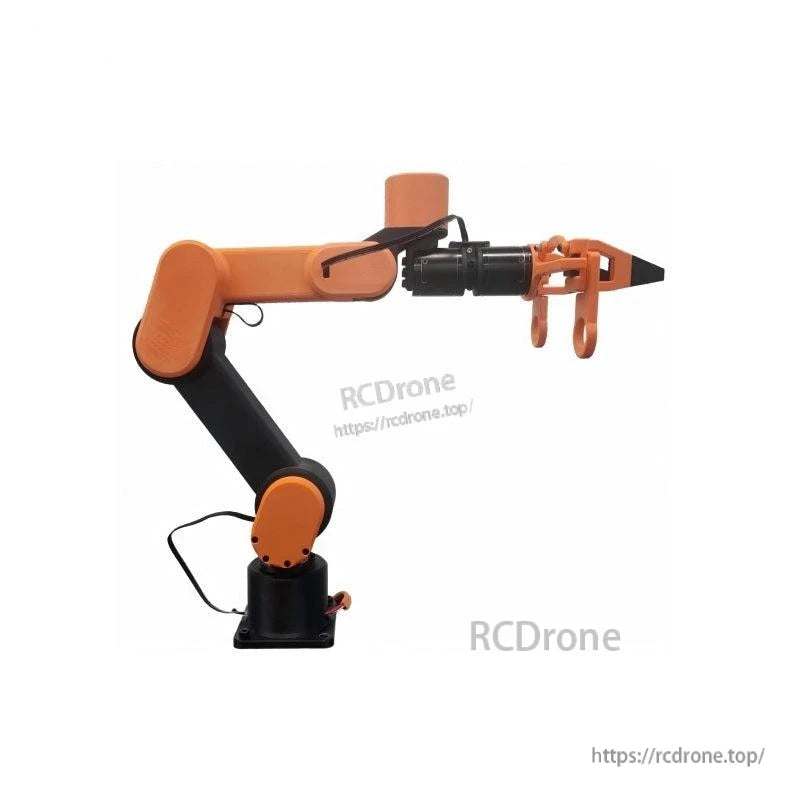 ROBSTRIDE Edulite A3 Robot Arm side profile on base with extended arm and gripper attachment