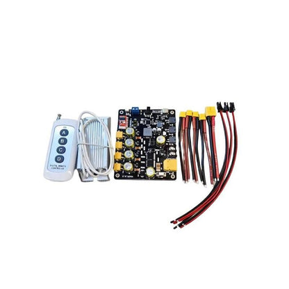 ROBSTRIDE Power Board 20V-65V PDB kit with power distribution board, wired remote controller, and leads
