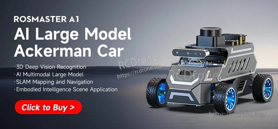 ROSMASTER R2 ROS2 Ackermann robot car with LiDAR tower and depth camera for SLAM and navigation learning