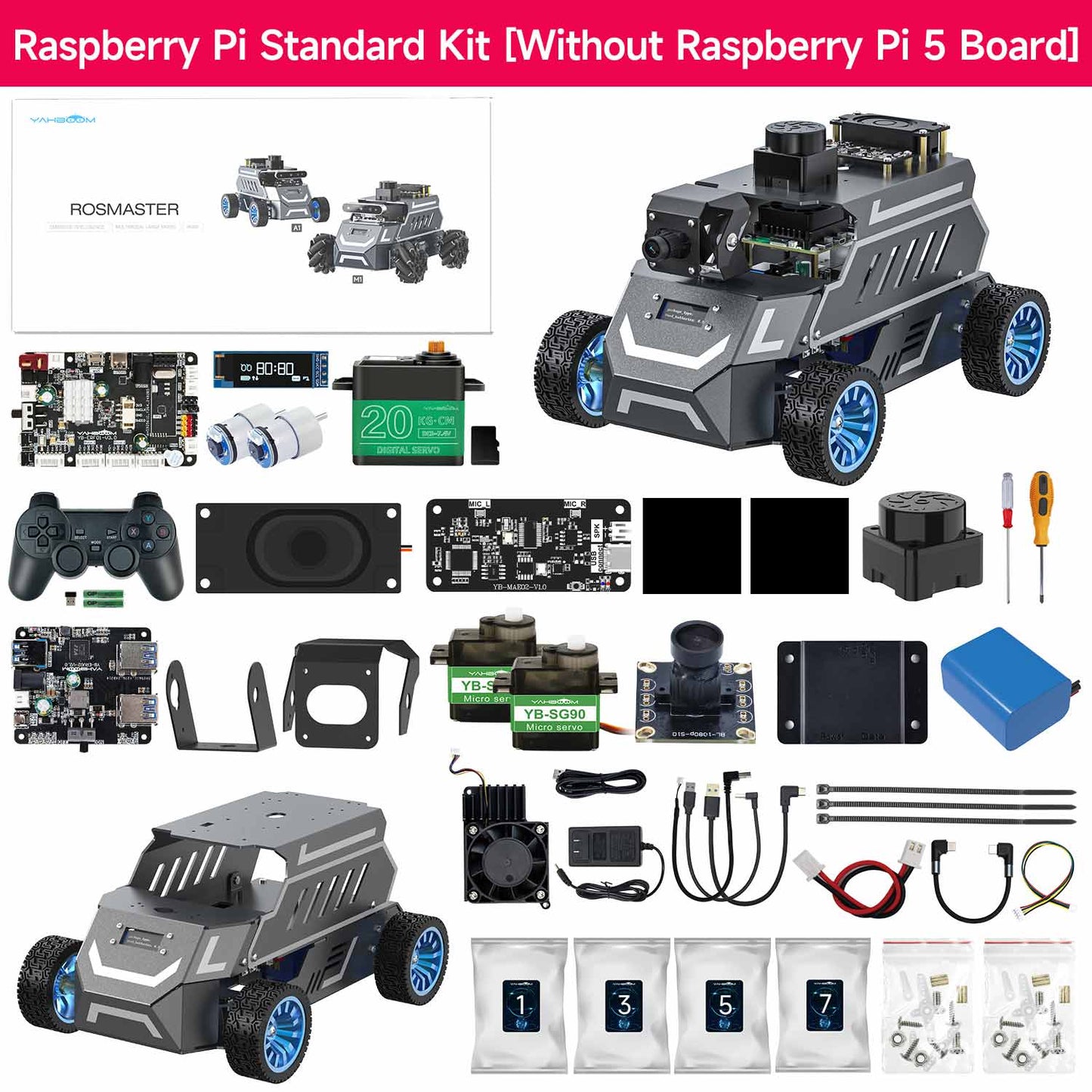 ROSMASTER A1 Standars Kit without RPi 5