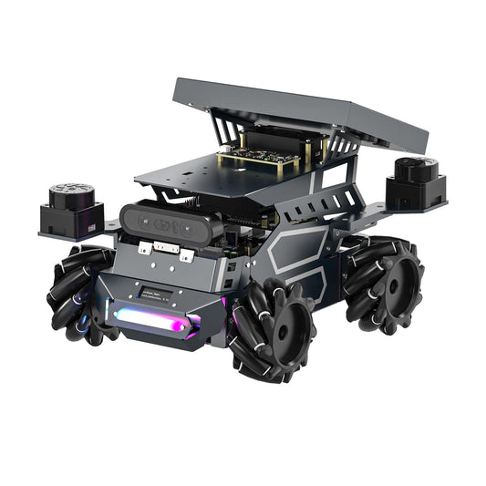 Yahboom ROSMASTER M3 ROS2 AI large model robot, Mecanum-wheel mobile chassis with front depth camera