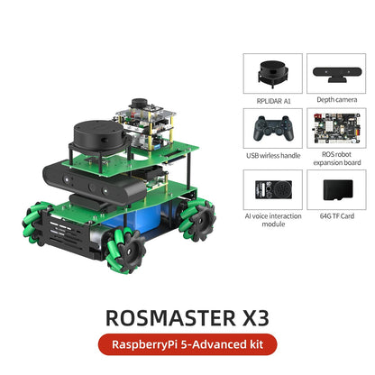 ROSMASTER X3 RaspberryPi 5-Advanced kit