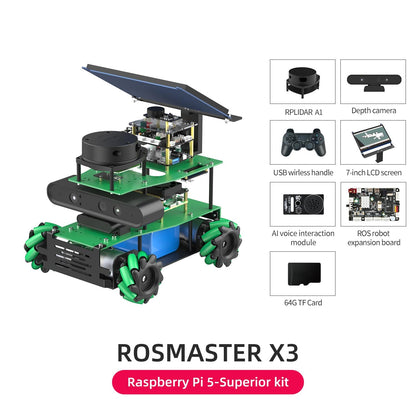 ROSMASTER X3 Raspberry Pi 5-Superior kit