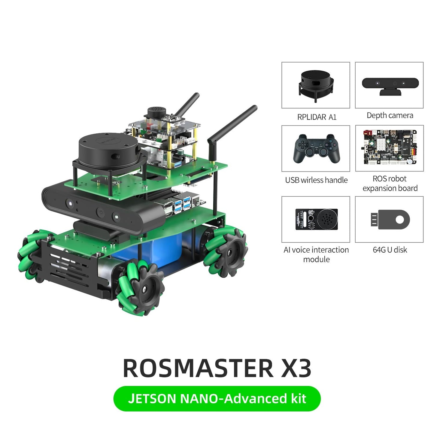 ROSMASTER X3 JETSON NANO-Advanced kit