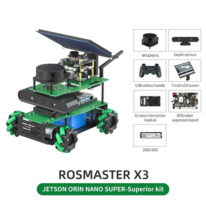 ROSMASTER X3 JETSON ORIN NANO SUPER-Superior kit