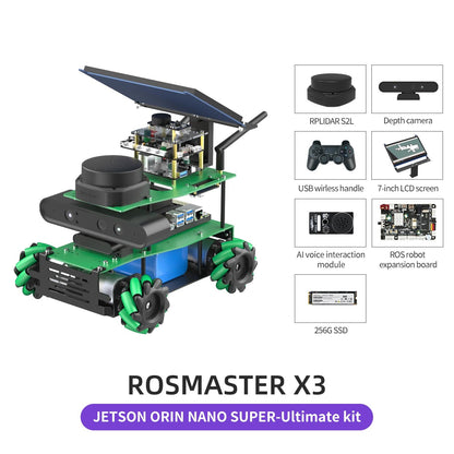 ROSMASTER X3 JETSON ORIN NANO SUPER-Ultimate kit